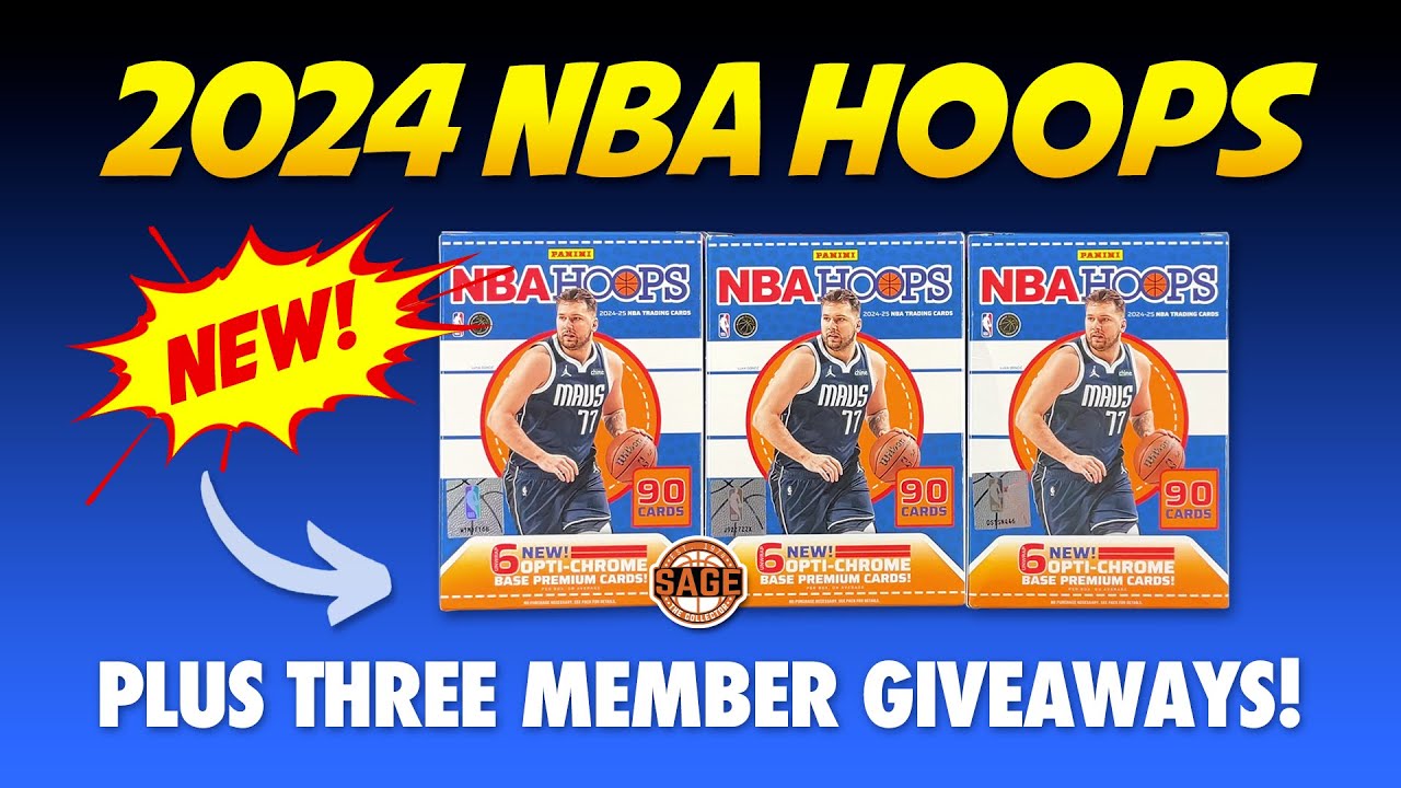**NEW** 2024-25 NBA Hoops Basketball Blasters 🔥 Plus 3 Free Giveaways!