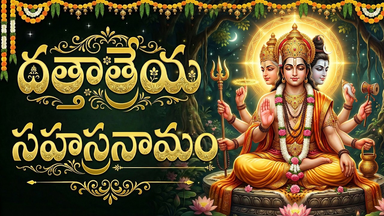 శ్రీ దత్తాత్రేయ సహస్రనామం వింటే ప్రతి అడుగులో విజయాన్ని పొందుతారు |  Dattatreya Sahasranamam Telugu