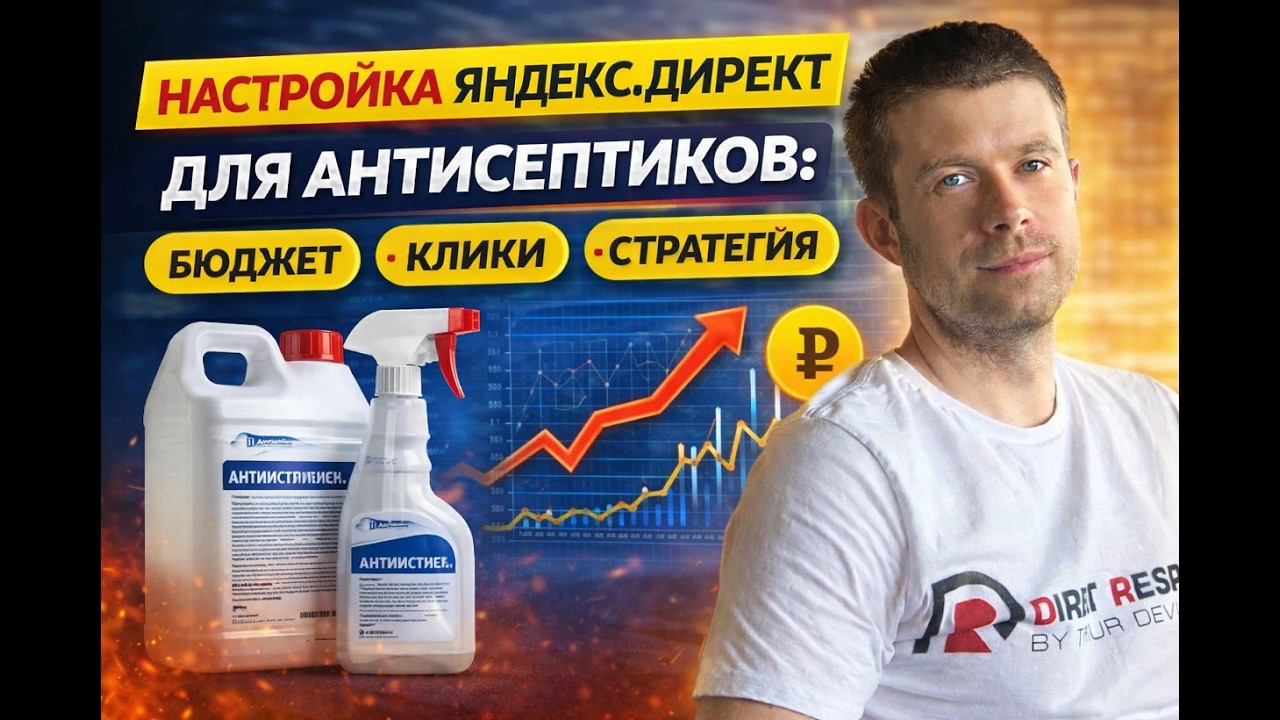 Настройка Яндекс.Директ для антисептиков: бюджет, клики, стратегия