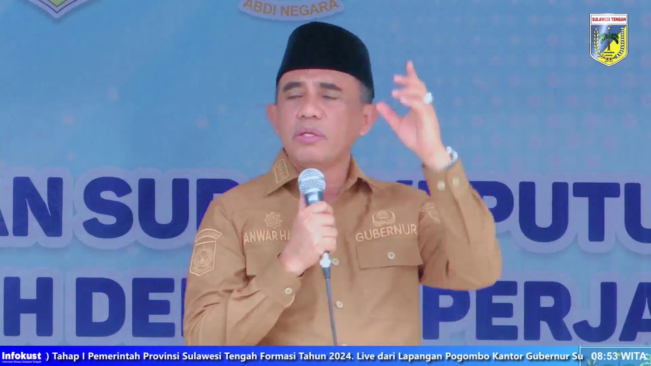 Penyerahan (SK PPPK) Tahap I Pemerintah Provinsi Sulawesi Tengah Formasi Tahun 2024
