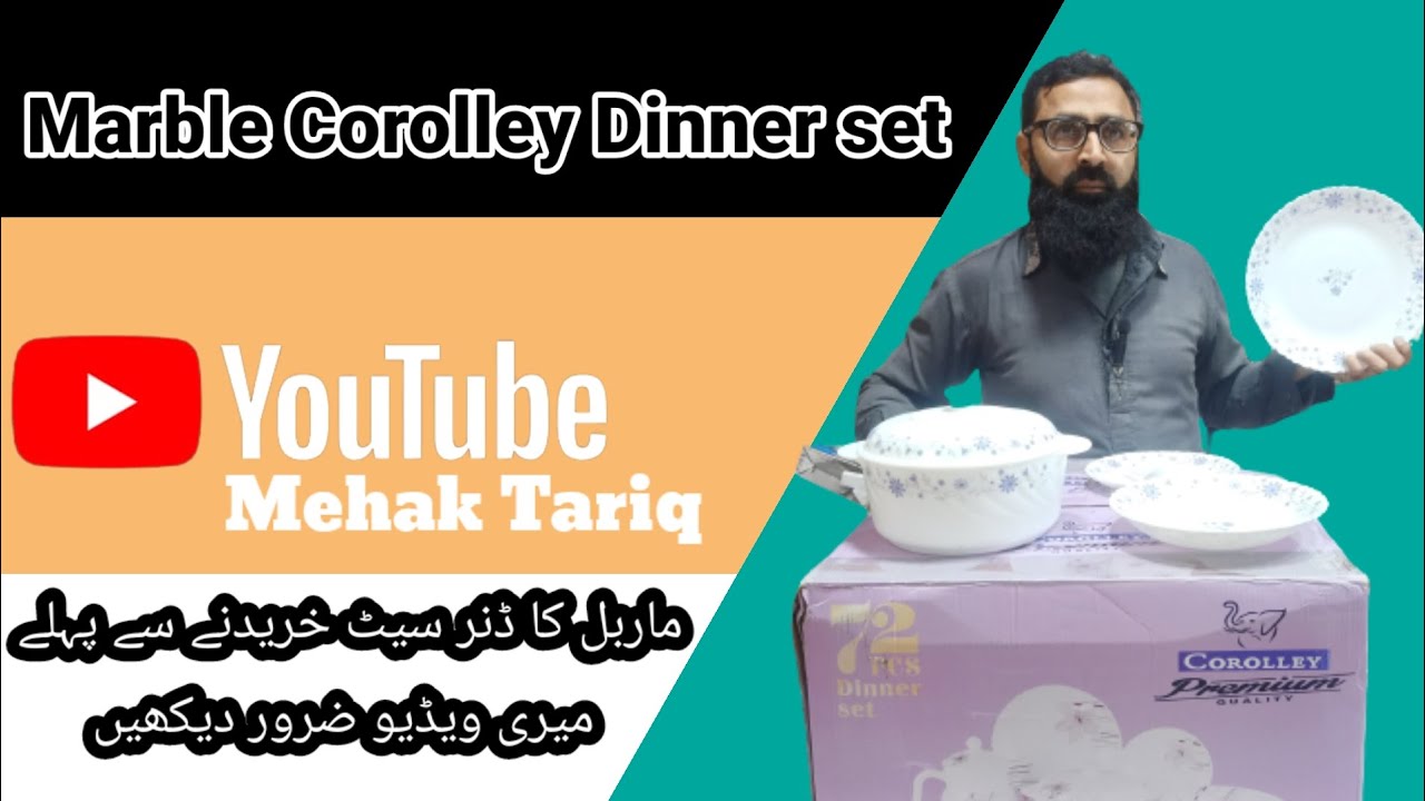 Marble corolley 72 pics Dinner set || stone Dinner set 