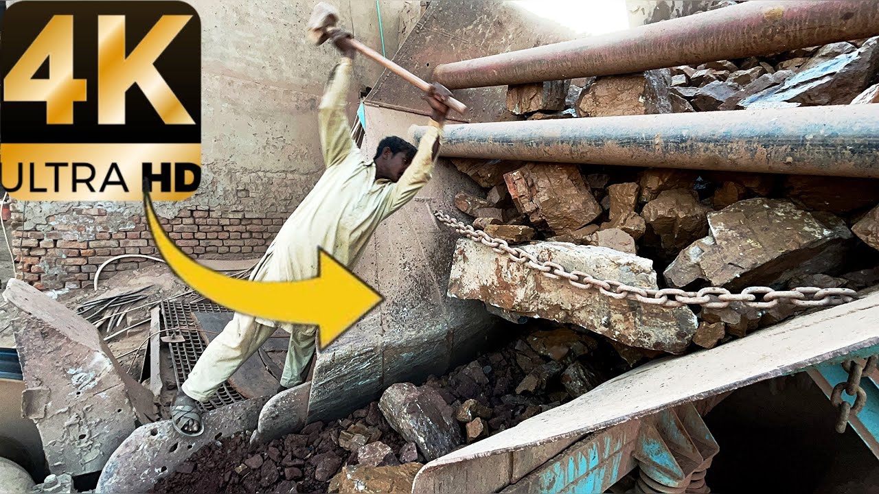 PLAYING with GIANT Rocks! ASMR Rock Quarry CRUSHING Operations - Primary Jaw Crusher in Action.