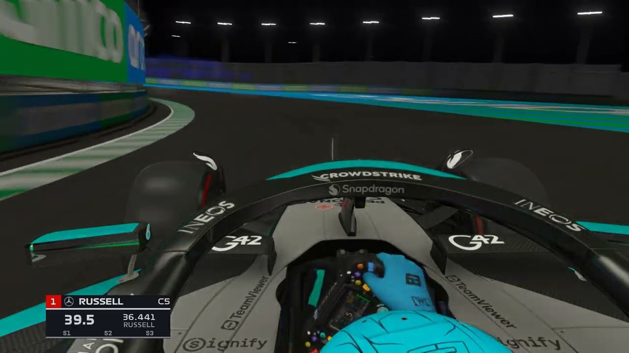 GEORGE RUSSELL onboard Saudi Arabia grand Prix | assetto corsa 