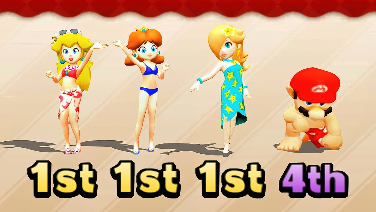 Mario Party: The Top 100 - Princesses Vs Mario All Minigames (Hardest Difficulty)