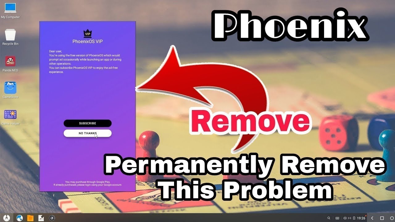 Remove PhoenixOs VIP Ads permanently on phoenix os ROC  Remove Bypass VIP Ads service 👽 2022
