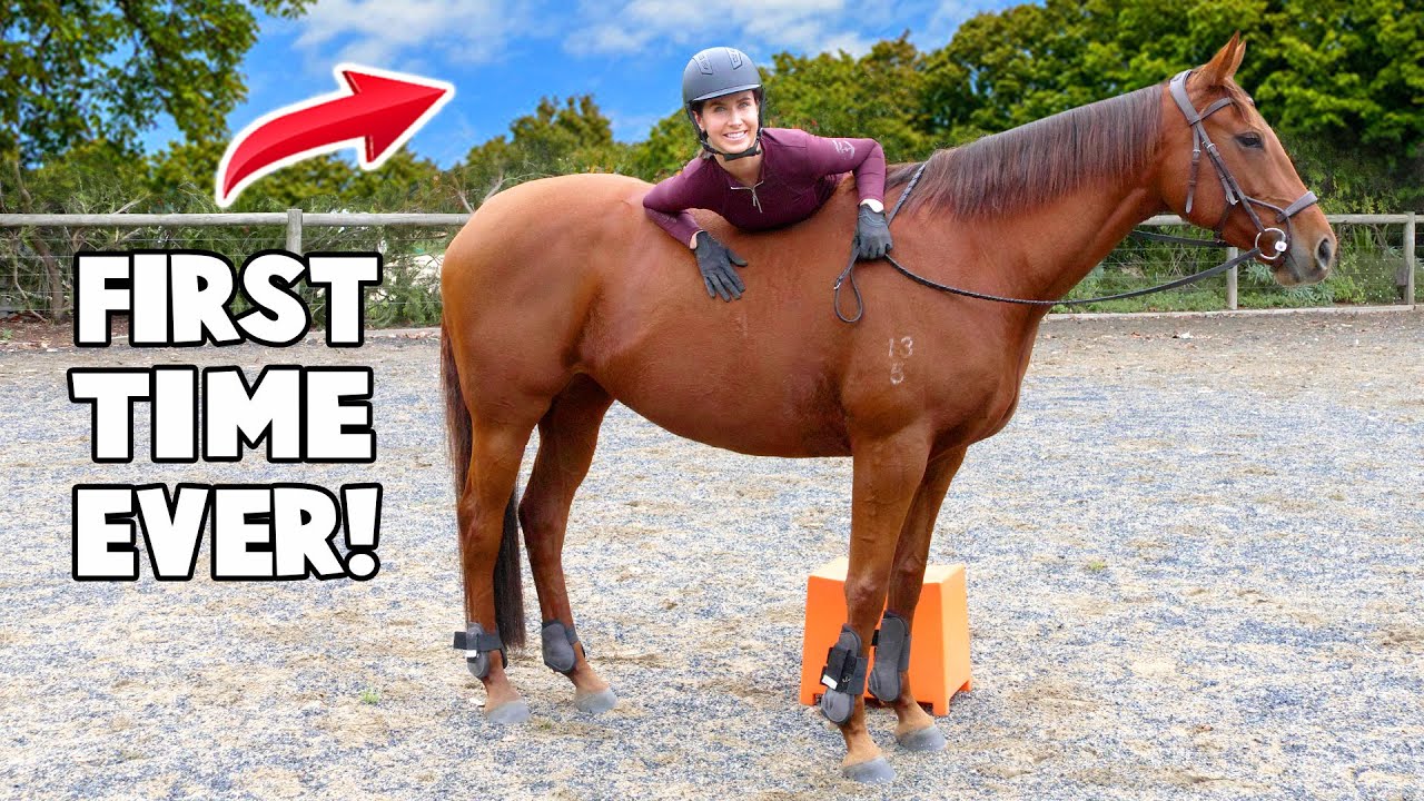 RIDING MY 5YO HORSE BAREBACK! (1ST TIME EVER!)