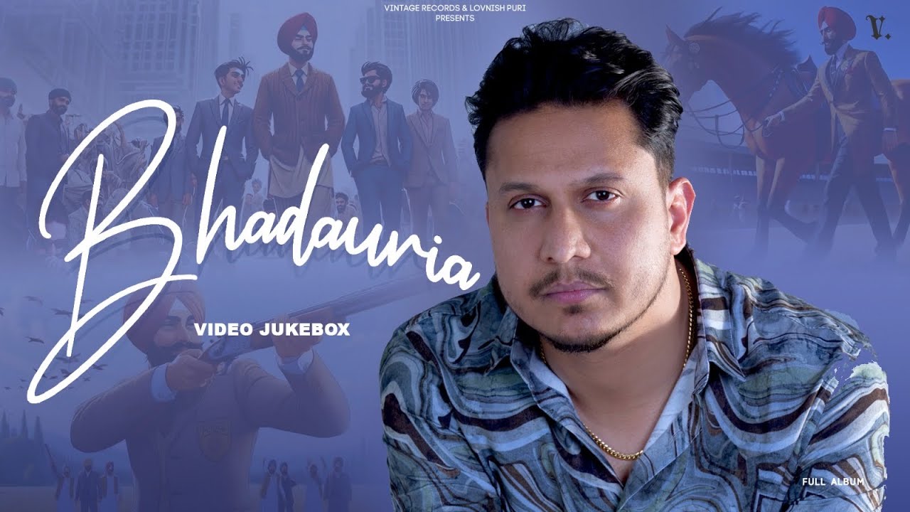 Bhadauria (Animated Visualizers Jukebox) Hustinder | Vintage Records | Latest Punjabi Songs