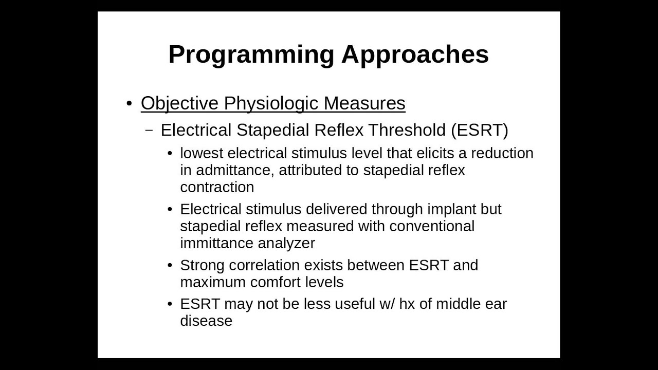 Cochlear Implant Programming