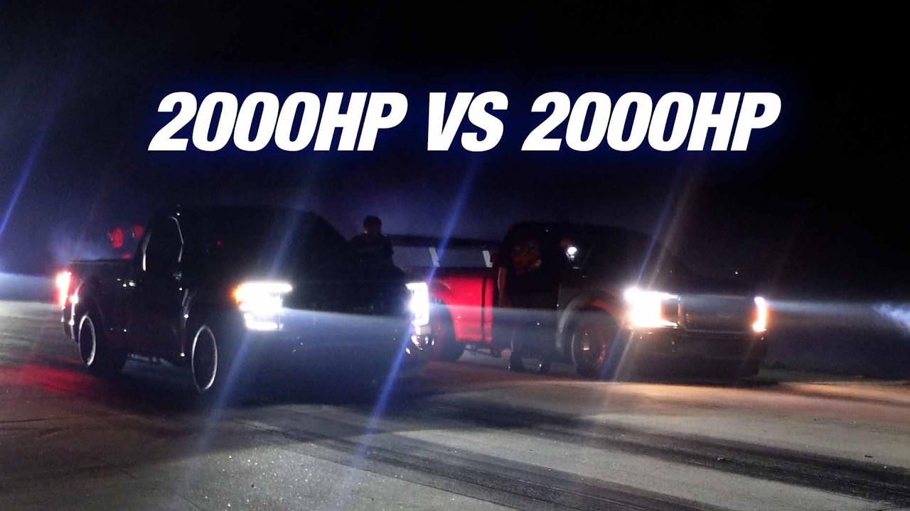2000HP TWIN TURBO F150S GO HEAD TO HEAD