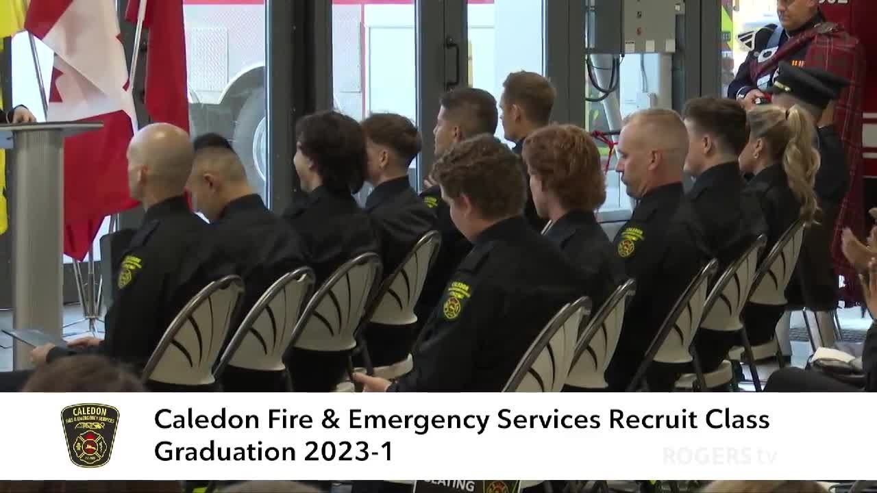 Town of Caledon Fire & Emergency Services Graduation | Rogers tv