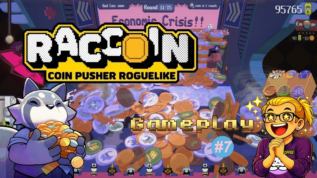 RACCOIN: Coin Pusher Roguelike – Gameplay #7(Demo)