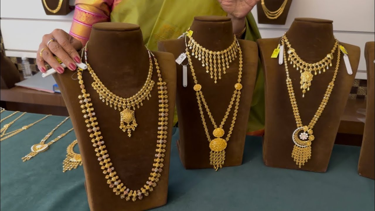 14 gram Gold Necklace Light weight Gold Turkey Haram | Wedding Budget gold jewellery Designs Online 