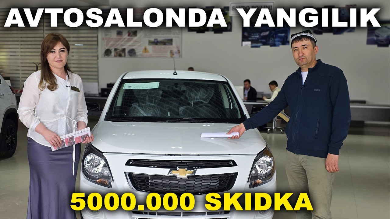 XORAZM AVTO SAVDO AVTOSALONDA YNGILIK APRELGACHA 5MLN AKSIYA SHOHSIING