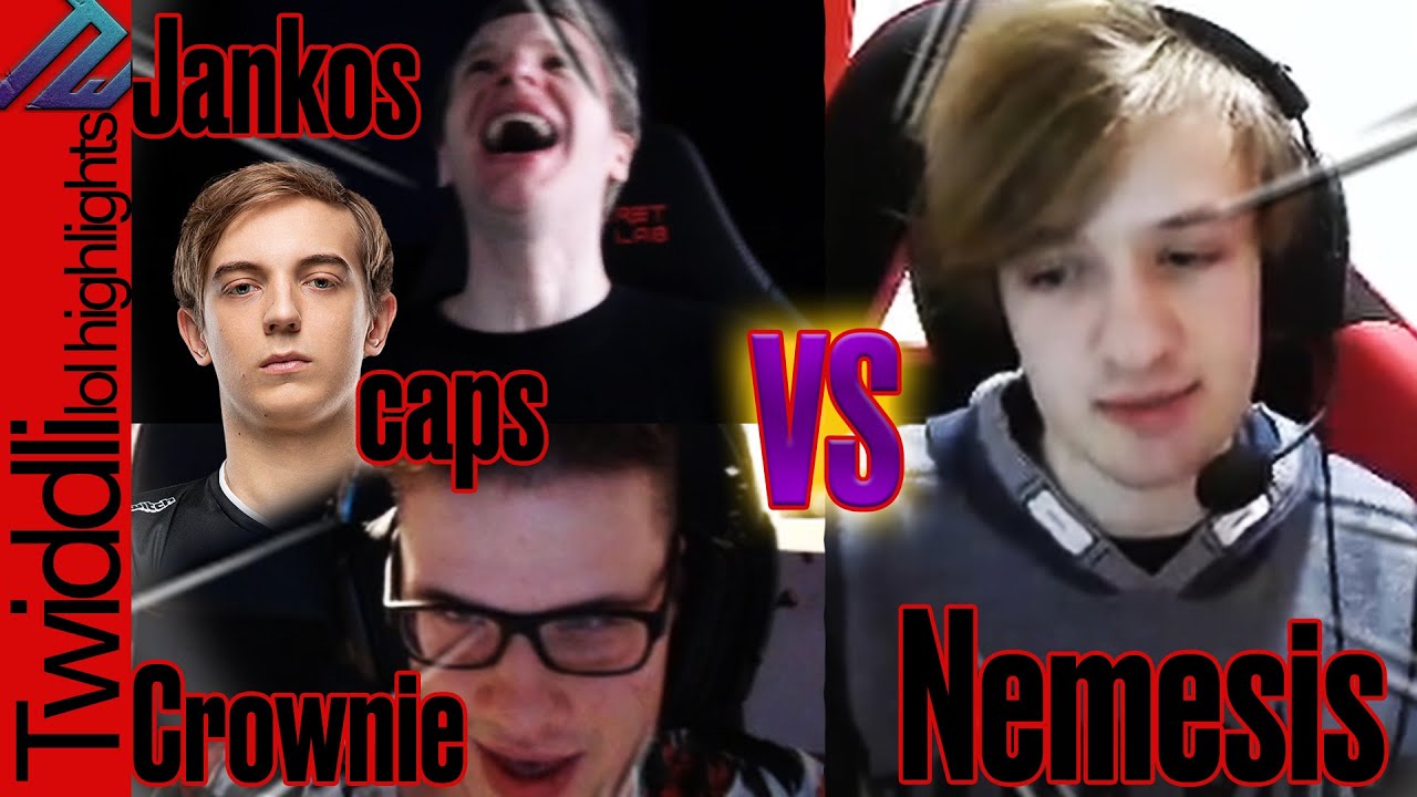 Nemesis vs Jankos + Crownie + Caps | Who win? | Triple stream highlights
