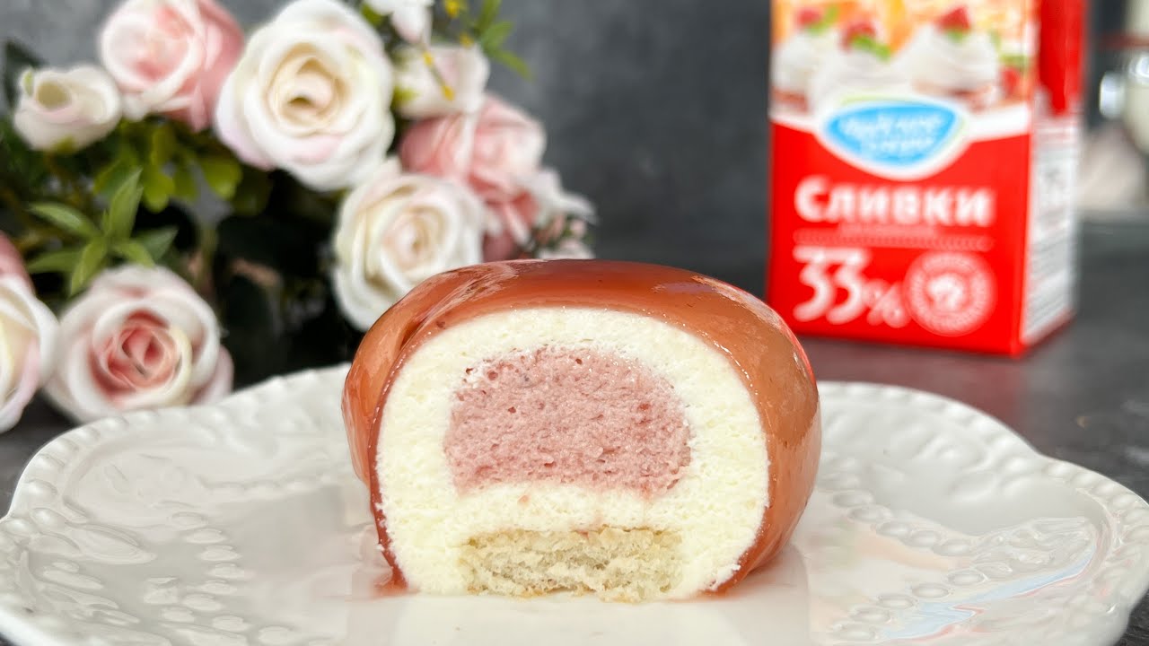 Десерт ко Дню всех влюбленных 🍓 КЛУБНИЧНЫЙ ПЛОМБИР