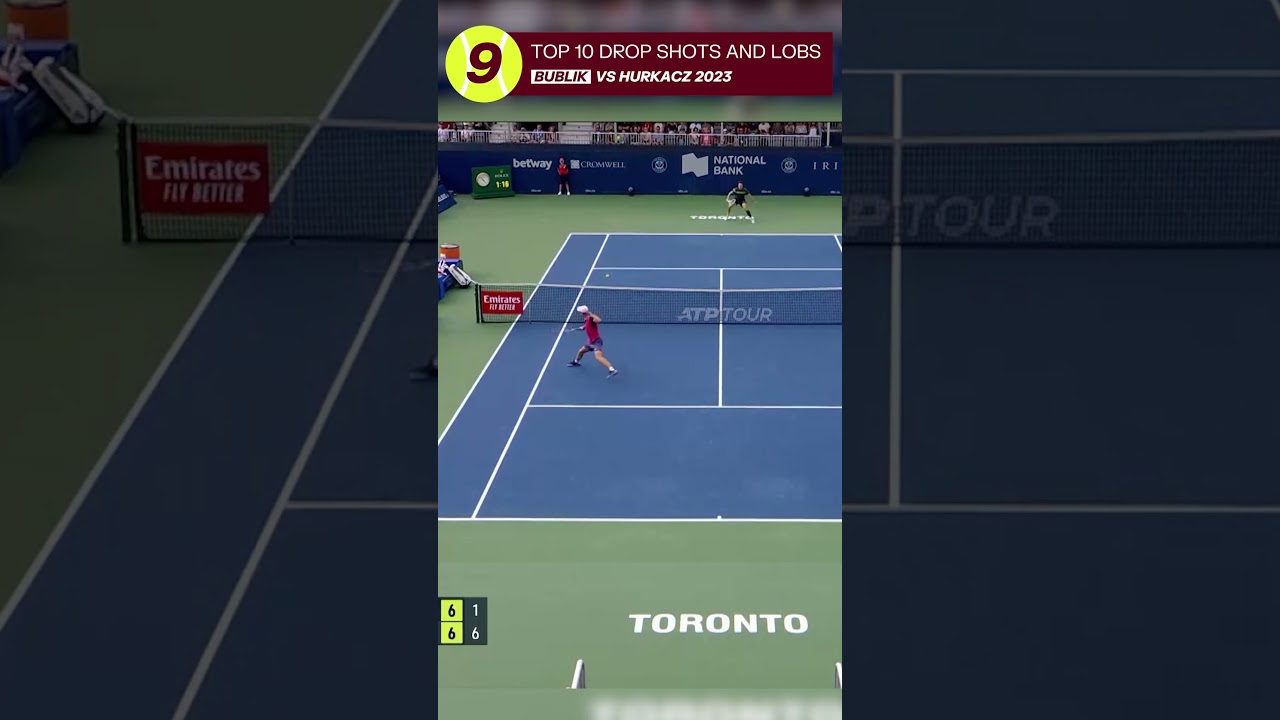🔥 BUBLIK'S SURPRISING LOB! 🔝 10 Best Drop Shots and Lobs at the National Bank Open 2023 🎾