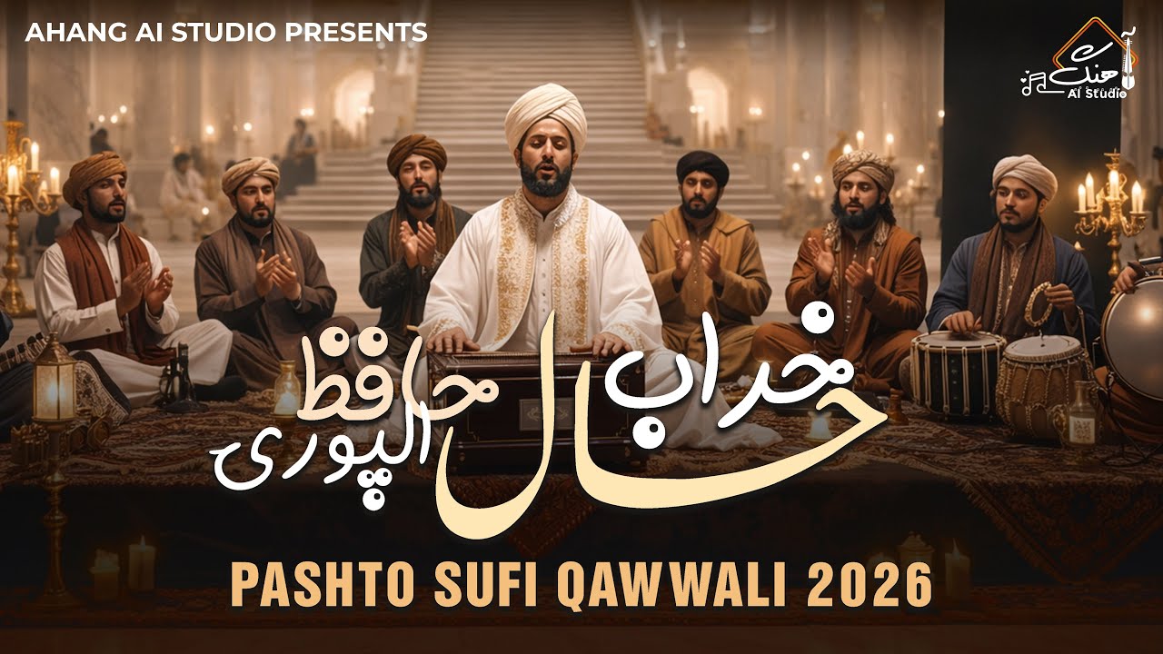 Kharab Haal – Pashto Sufi Qawwali 2026 | Hafiz Alpurai Baba | AI Music Video | Ahang AI Studio
