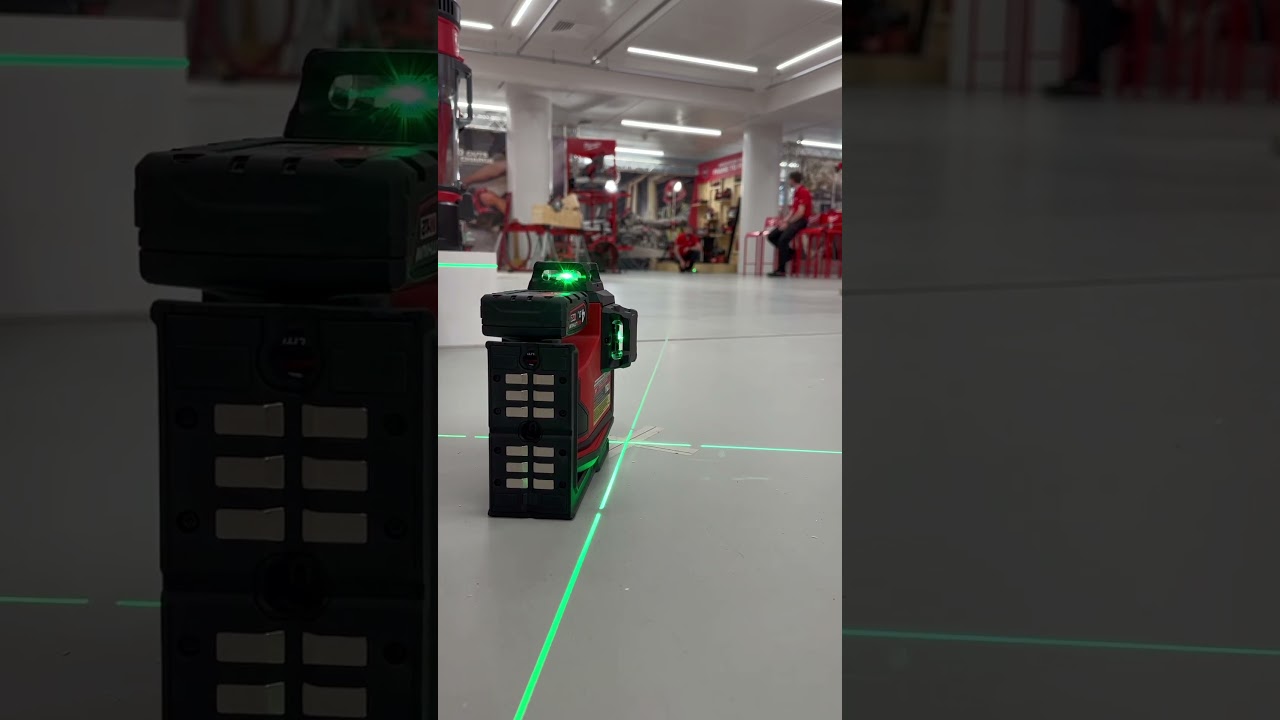 Auto aligning 360 degree 3 plane laser.