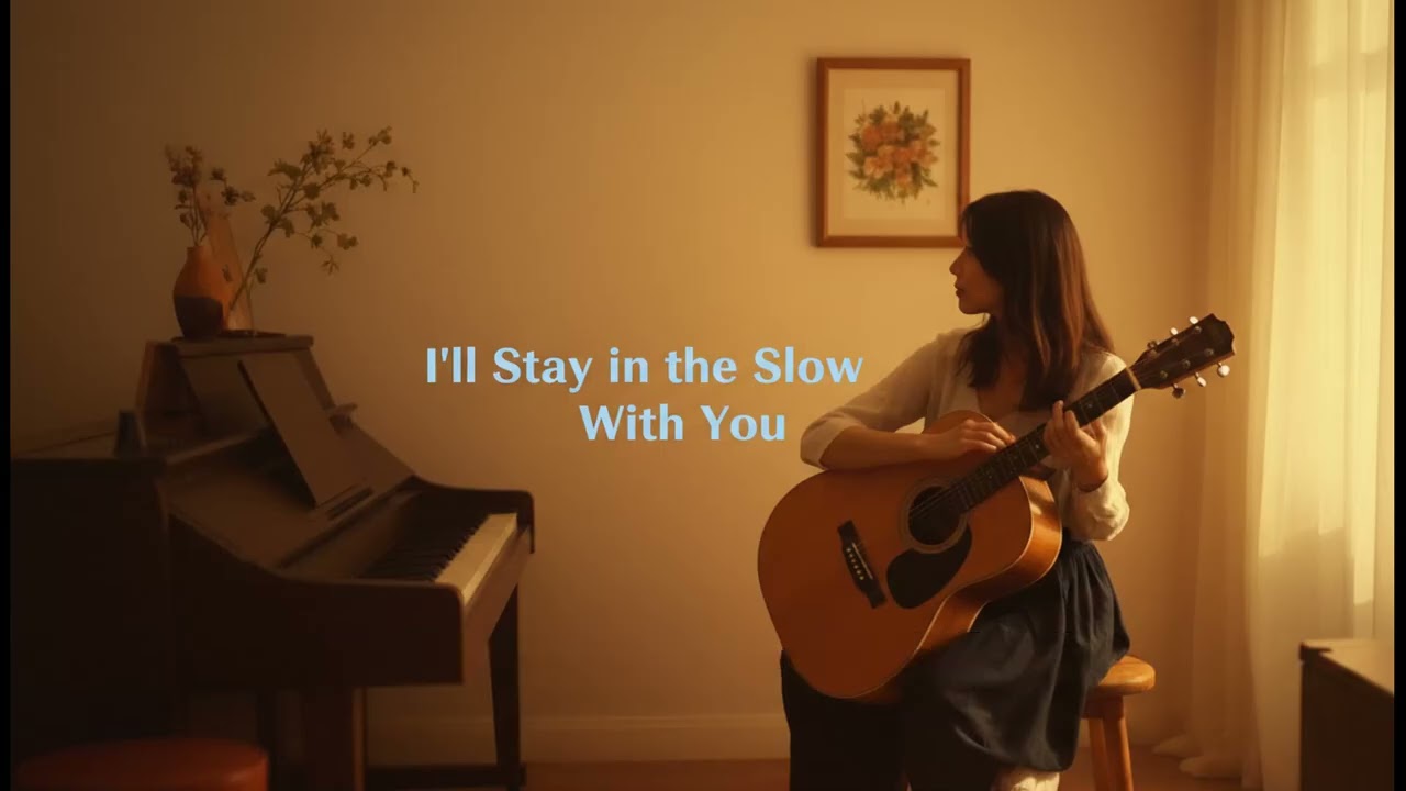 Lyric Video Best Original Song 2026 :  I’ll Stay in the Slow With You (Relaxing Cover Music 🎶)