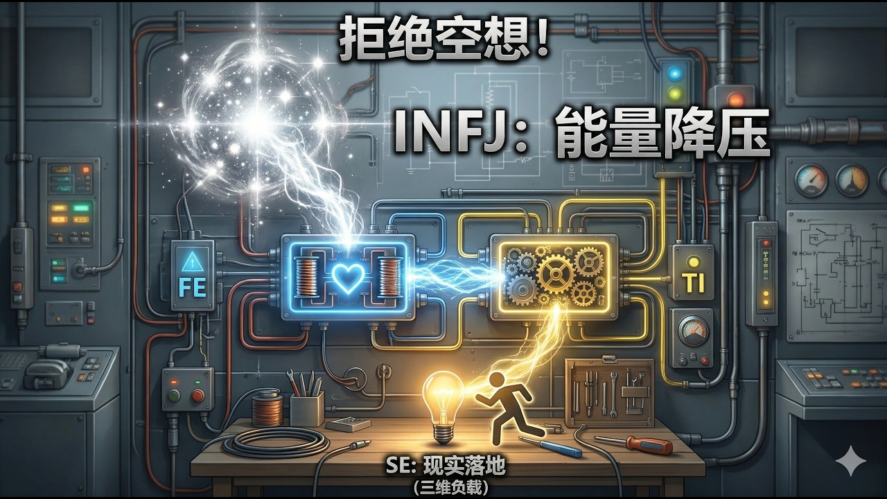 INFJ如何从高维降落到三维？Fe和Ti必须逐级降压！