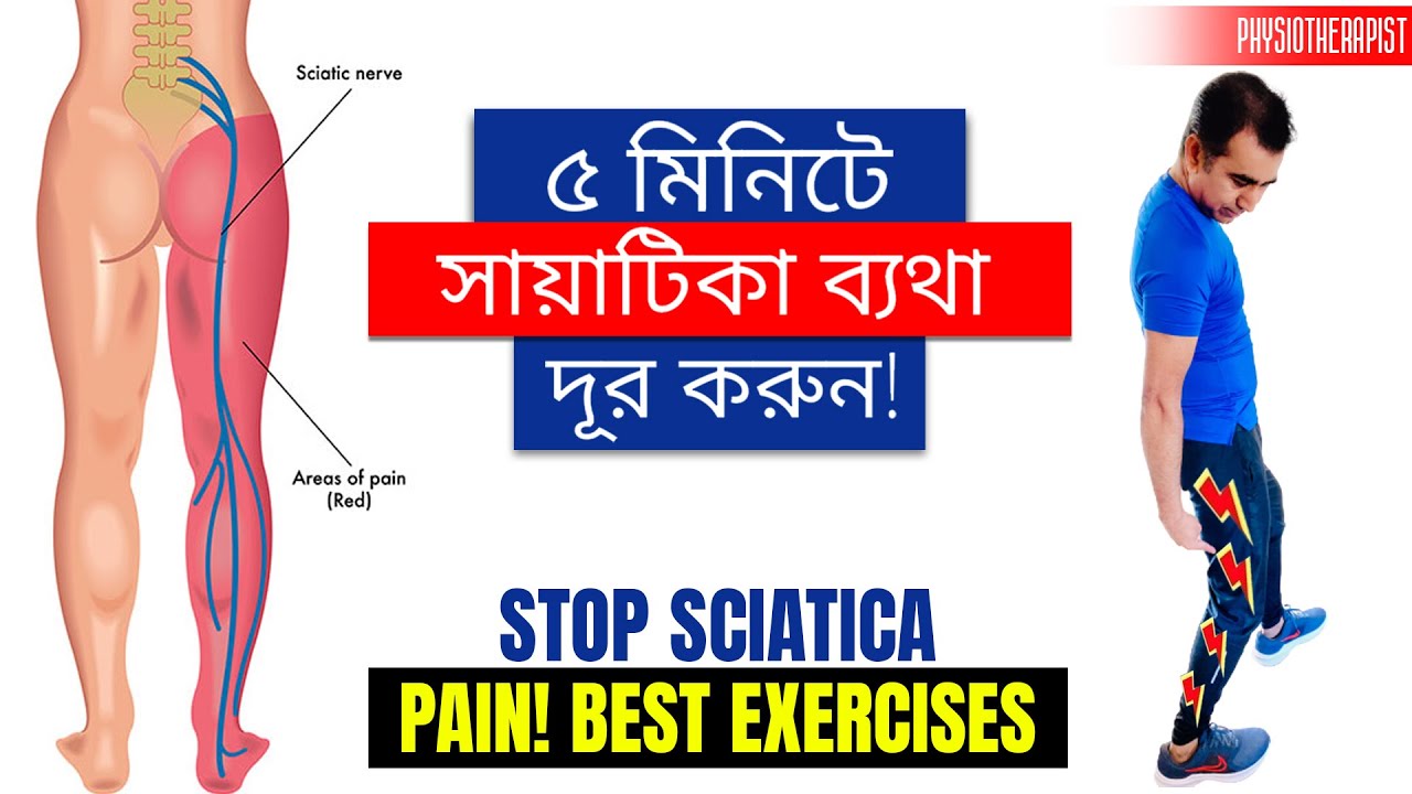 সায়াটিকা কোমর ব্যথা-মুক্ত হোন মাত্র ৪টি ব্যায়ামে | Top 4 Exercises for Sciatica & Back Pain