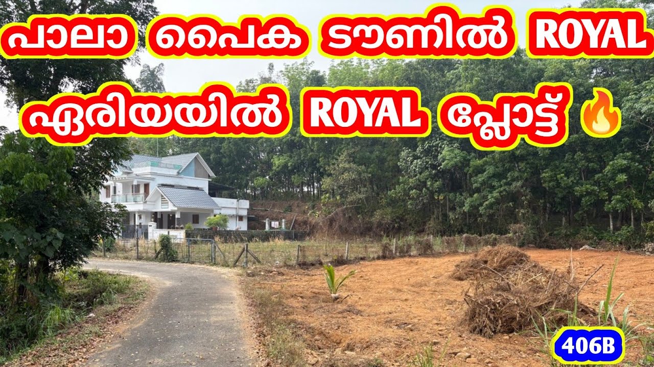 🔥 പാലാ പൈക ടൗണിൽ ROYAL ഏരിയയിൽ റോയൽ പ്ലോട്ട് | Land for Sale | Ref:406B 