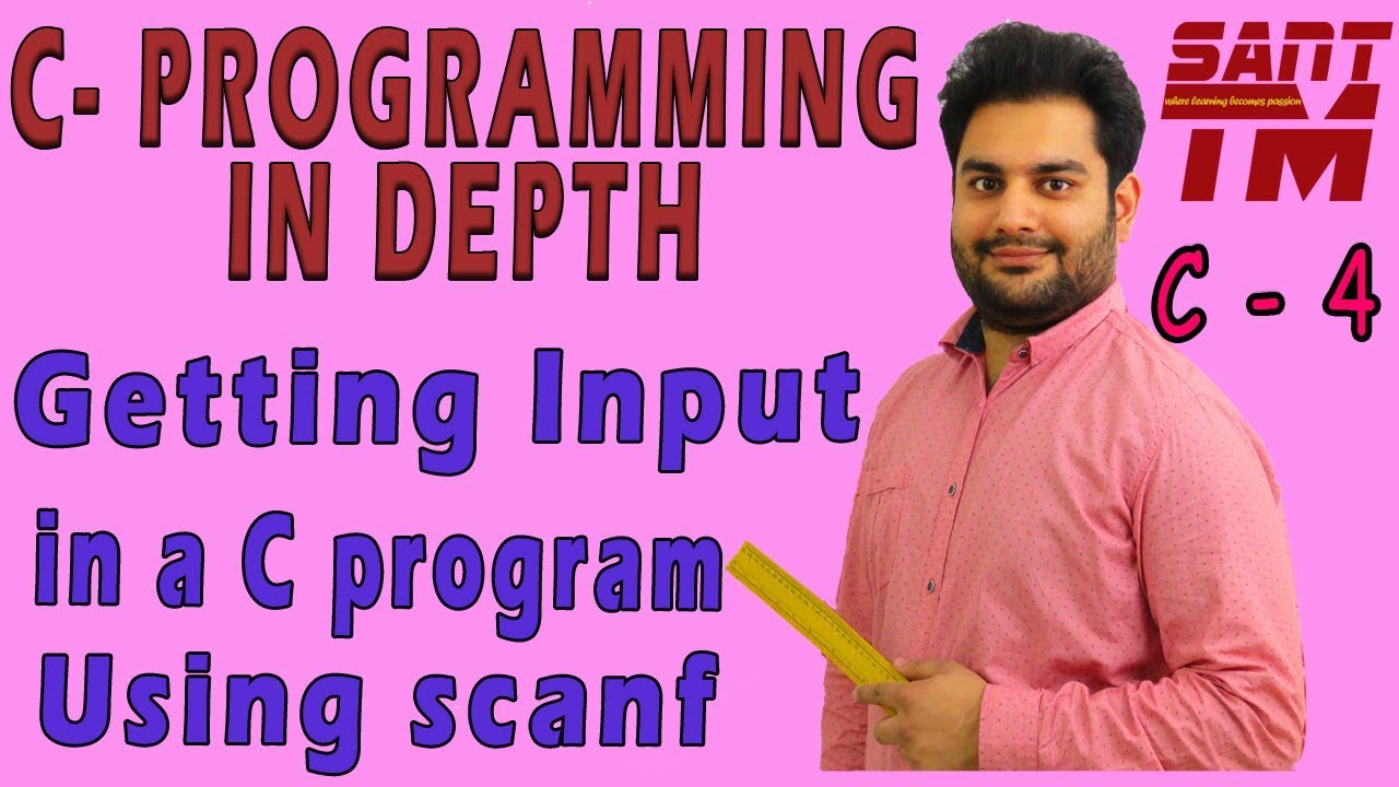 Getting input in a C program using scanf