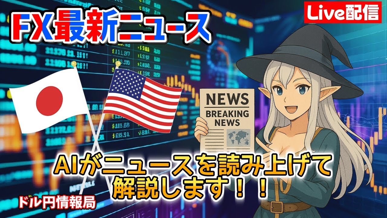 【FXライブ配信】2026.3/17.7:02~AIが最新ニュースをすべて読み上げます！リアルタイムでドル円レートをお知らせしニュースが入り次第、今後のドル円レートについて詳しく解説していきます。