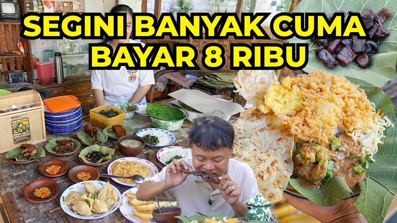 Mampir ke Warung Pecelnya Mas Adhit, Harga Murah Cuma 8 Ribu!