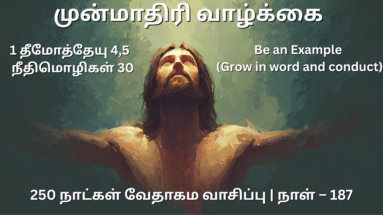 Day 187 | 1 தீமோத்தேயு 4,5 & நீதிமொழிகள் 30 | தமிழ் ஆடியோ பைபிள் | Tamil Audio Bible Reading|
