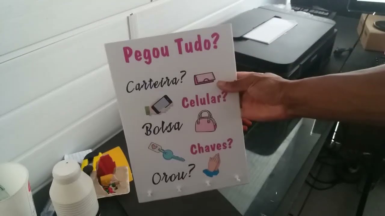 DIY Quadros Decorativos ( Porta Chaves  ) faça vc mesma
