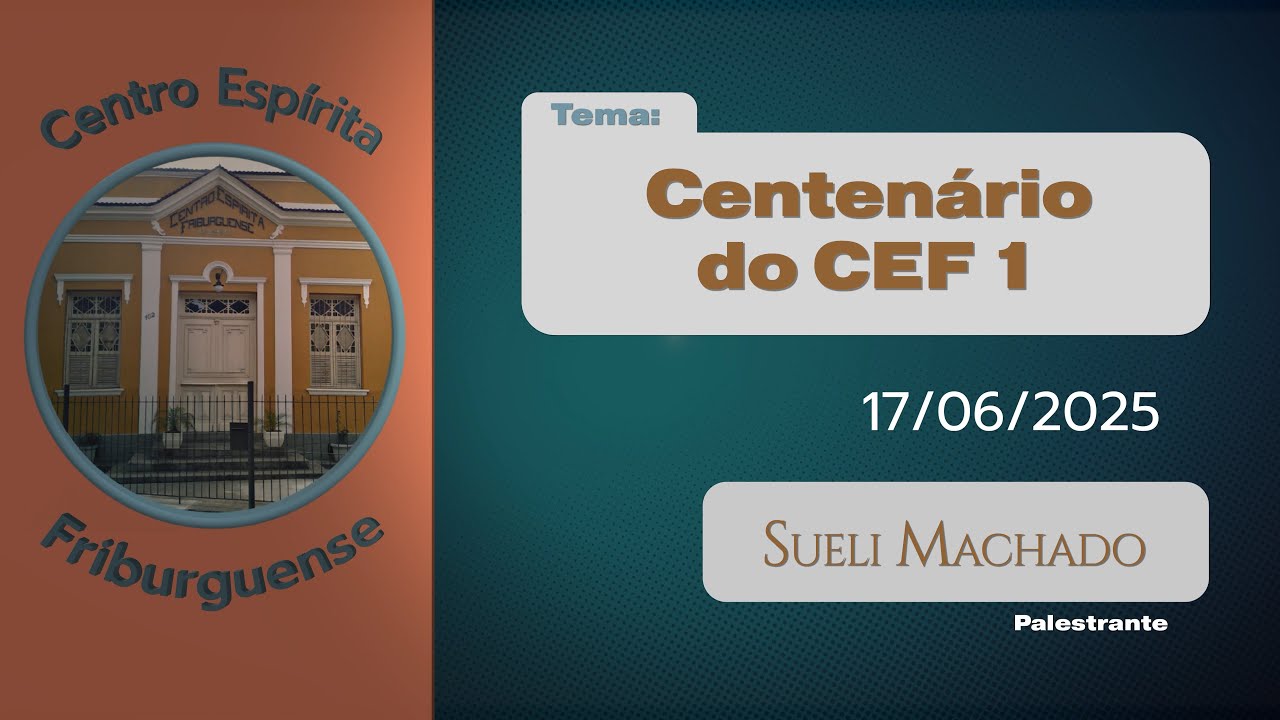 #76 Episódio - Centenário do CEF (Centro Espírita Friburguense) 1 - Sueli Machado