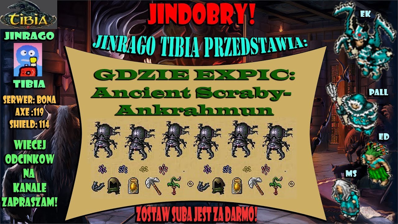 Tibia - Gdzie expic : Ancienty na Ank :)  EK-spowiska !