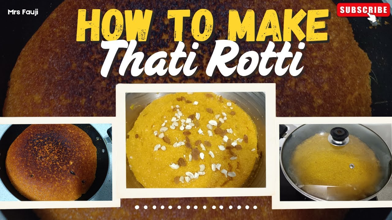 How to Make Thati Rotti | Traditional South Indian Sweet Recipe| Mrs Fauji #mrsfauji #tasty #food 