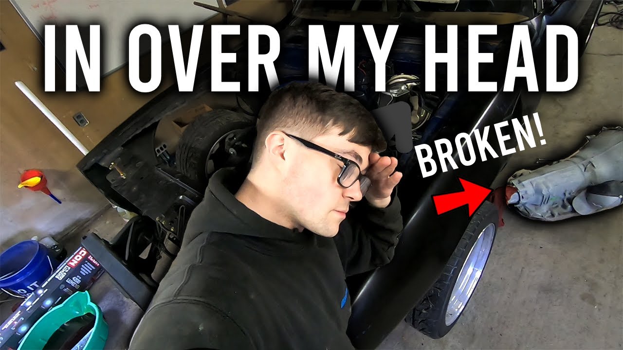 Did I make a MISTAKE? | Pulling the BROKEN Transmission out of my Firebird
