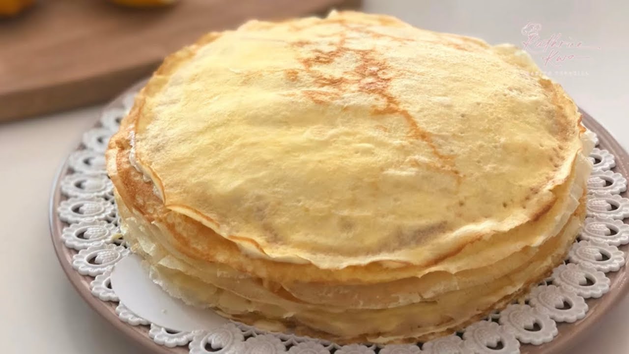 Lemon Cheese Crepe Cake 柠檬芝士法式千层蛋糕