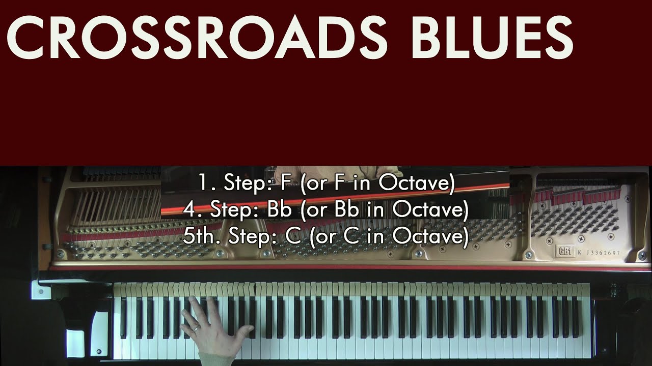 Blues Piano Tutorial:  CROSSROADS BLUES
