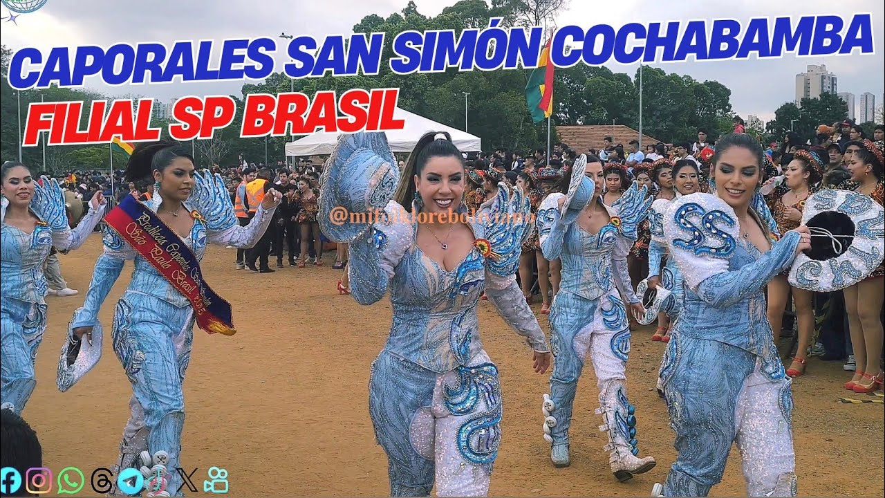 Caporales San Simón Cochabamba Fial SP Brasil haciendo su presentación en Fé & Cultura 2025 