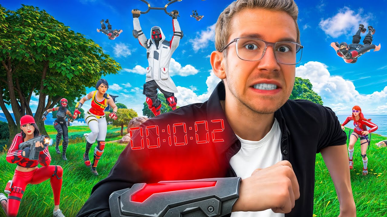 WER ÜBERLEBT LÄNGER GEGEN 50 HUNTER IN FORTNITE 🏆 (extrem)