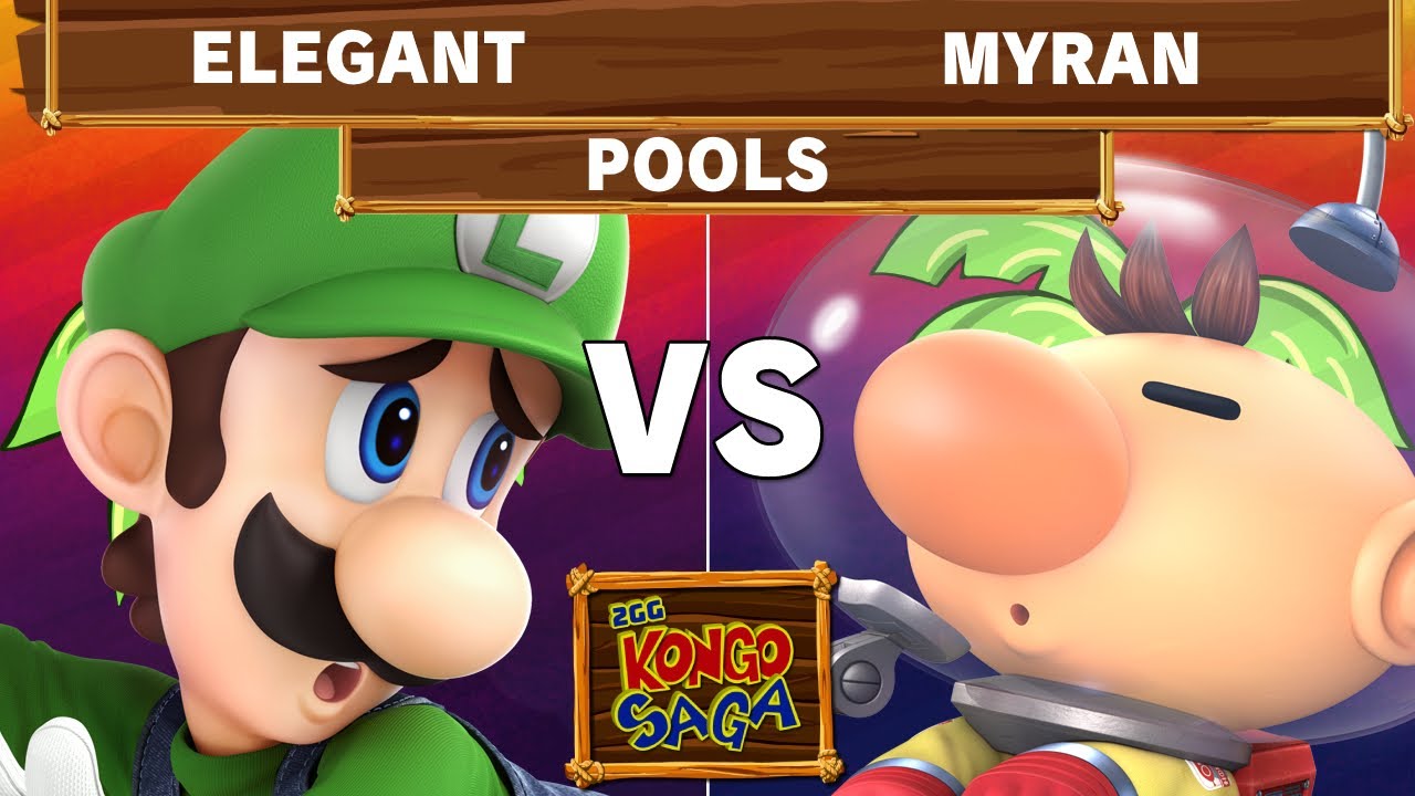 2GG Kongo Saga - NVR | Elegant (Luigi) Vs Armada | Myran (Olimar) Winners Pools - Smash Ultimate