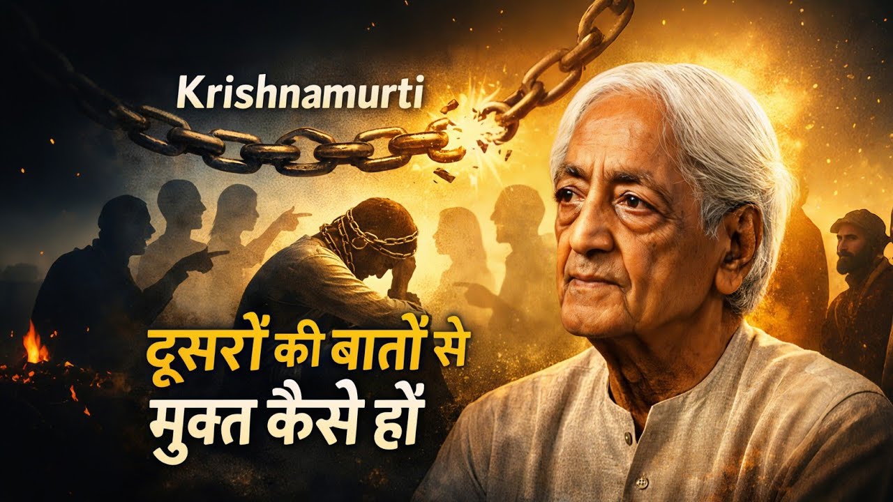Krishnamurti की सीख | दूसरों की बातों से मुक्त कैसे हों | जीवन बदल देने वाला सत्य