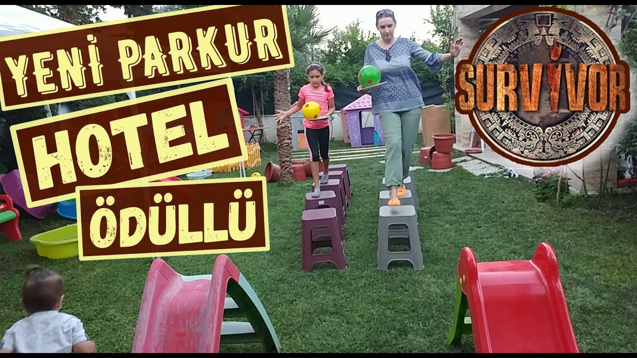 YENİ PARKURDA SURVİVOR ÖDÜLLÜ HOTEL HEDİYELİ Elif ile Eğlenceli Video #EvdeKal #SendeYap #SendeOyna