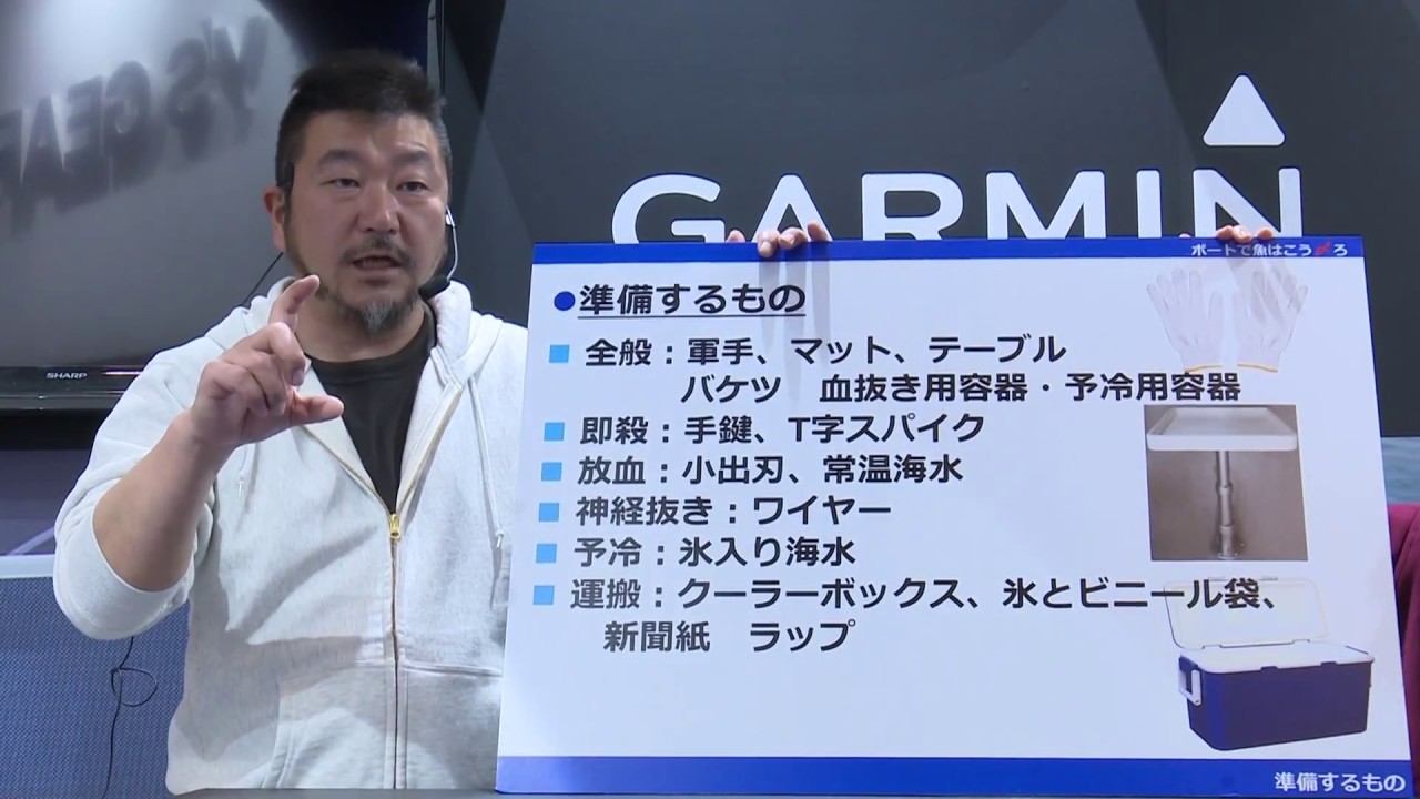 ボートで魚はこう〆ろ、1