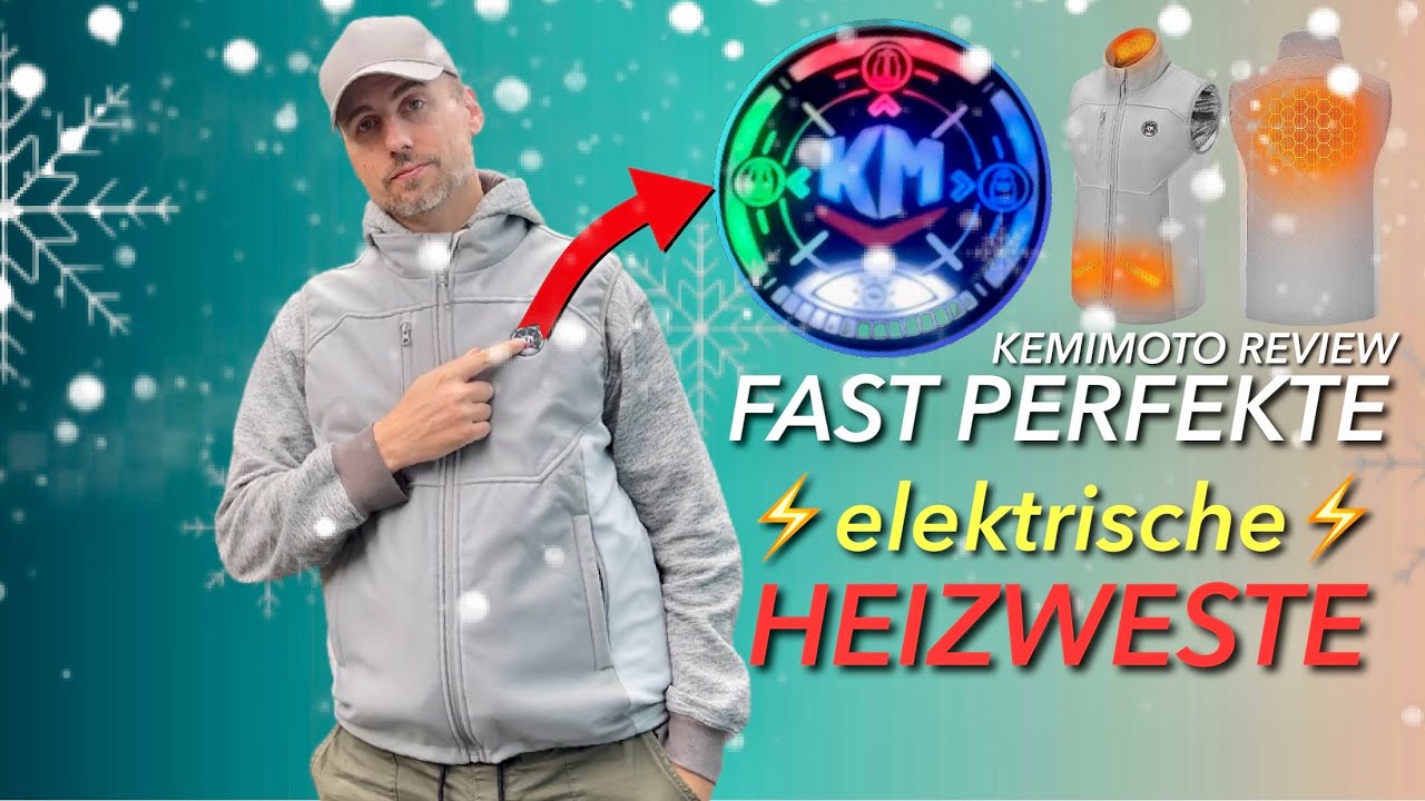 Die Heizweste die ALLES richtig macht -  KEMIMOTO elektrische Heizweste im TEST - Nie mehr kalt !!