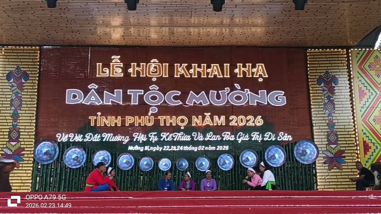 Thi hát mường tại lễ hội khai hạ dân tộc mường tỉnh Phú Thọ 2026
