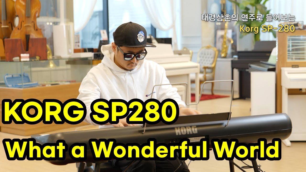 what a wonderful world Piano cover (feat.KORG SP280)