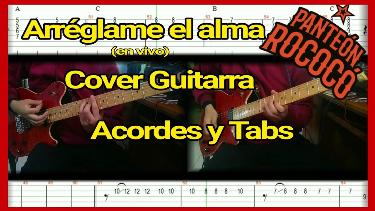 Panteón Rococó - Arréglame el alma (en vivo con María Barracuda) | COVER GUITARRA | Tabs y acordes