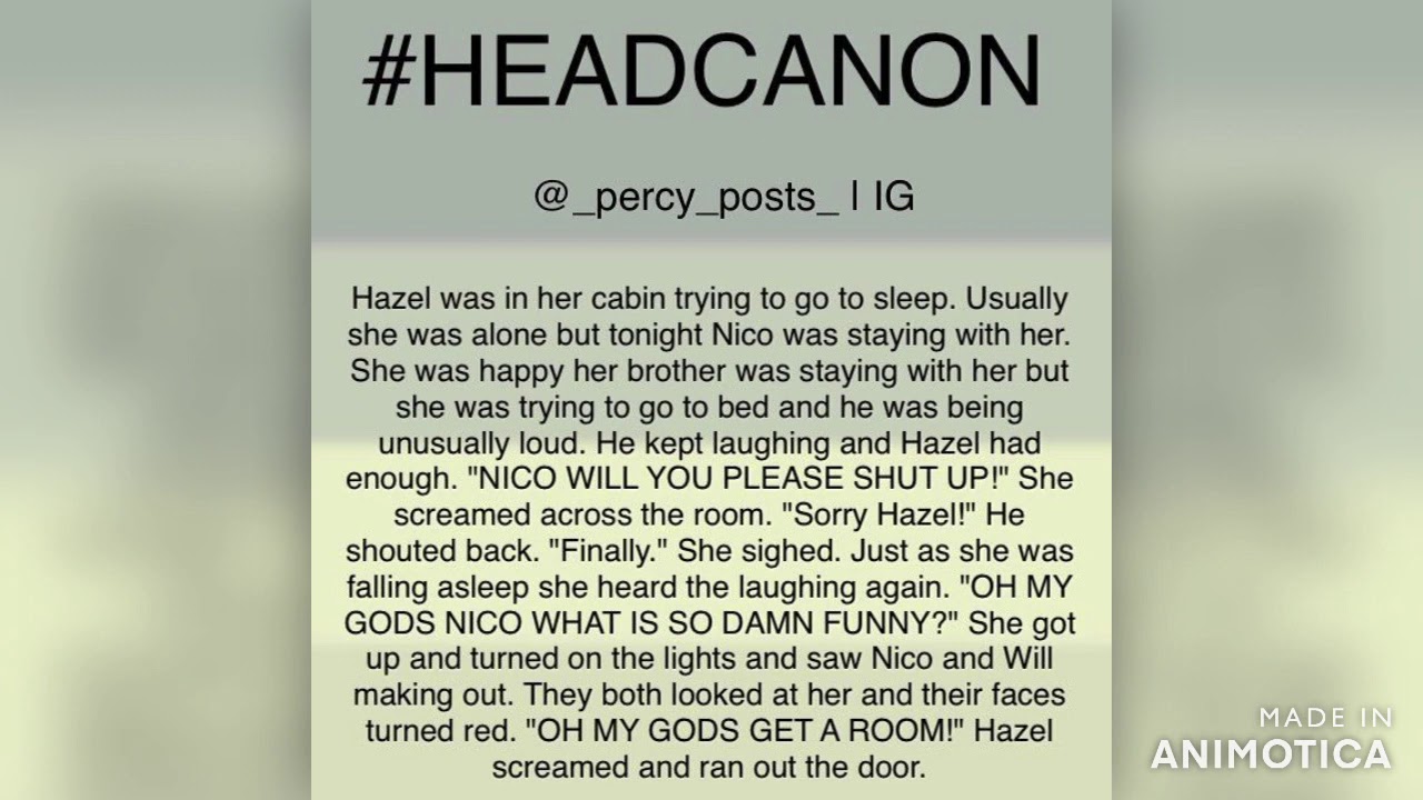 Solangelo Headcannons