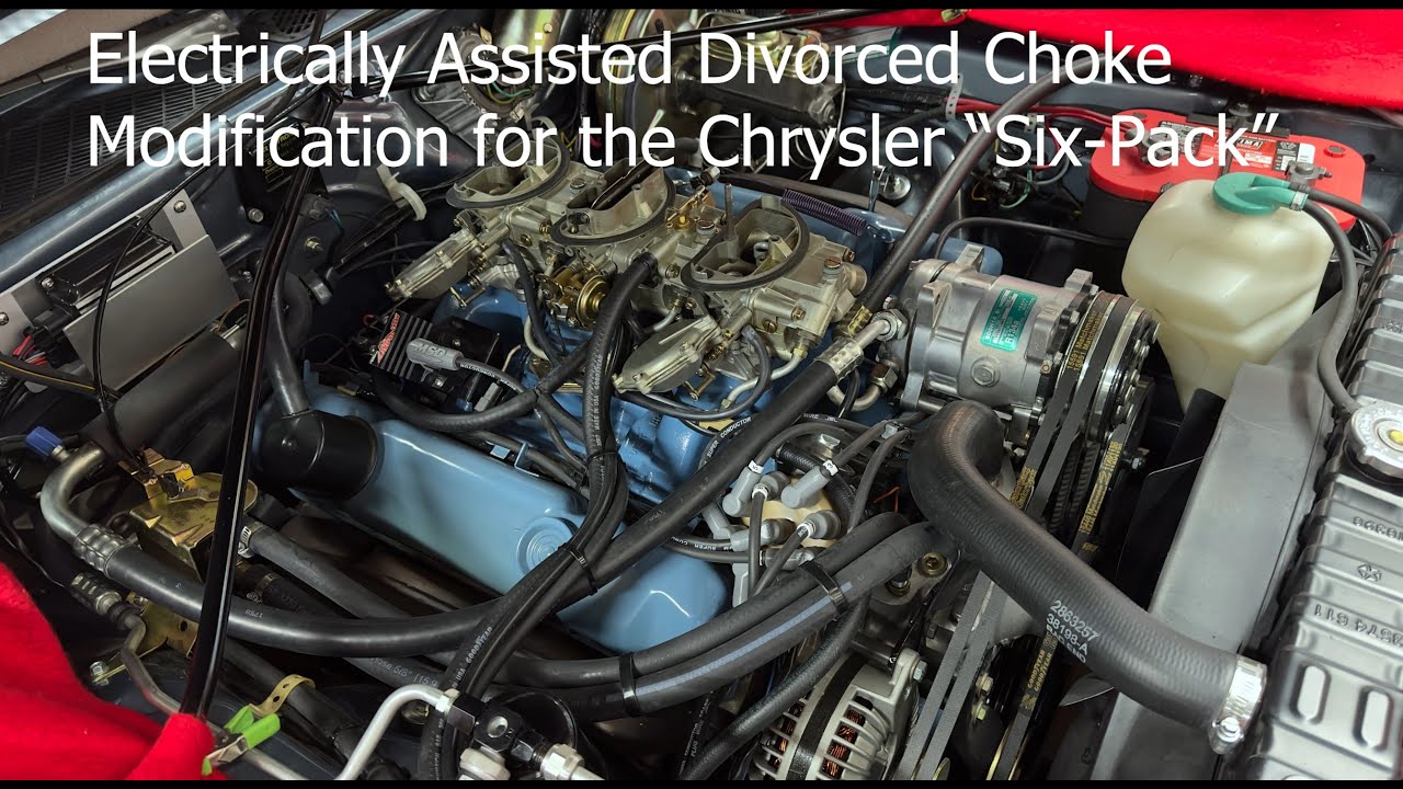 Chrysler 440 Six-Pack Automatic Electric Choke Modification, cold intake