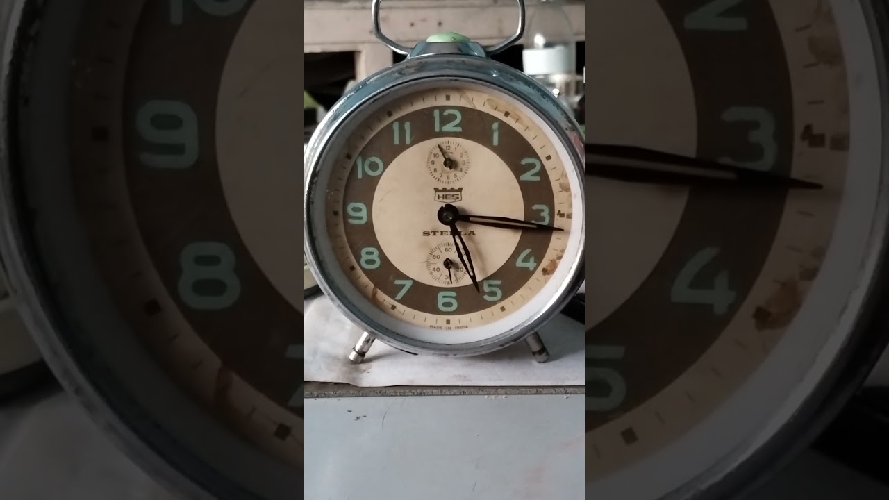 HES'  STELLA  Table Alarm Clock Restoration Made in India 🇮🇳 